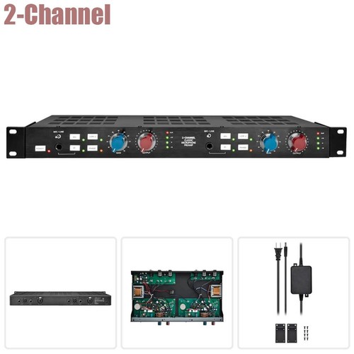 Channel microphone preamp - 2-channel,